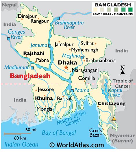 dhaka located|Bangladesh Maps & Facts .